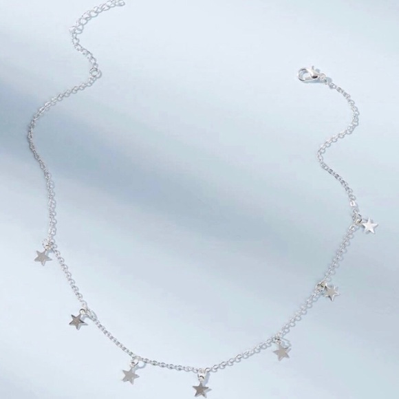 Silver Star Choker Necklace - Picture 3 of 3